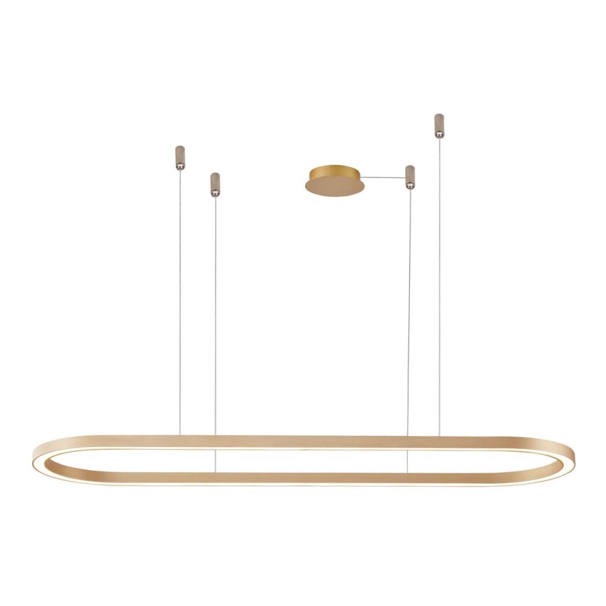 Azzardo AZ5056 - Candelabro suspenso LED com regulação ELENA LED/50W/230V 120 cm dourada