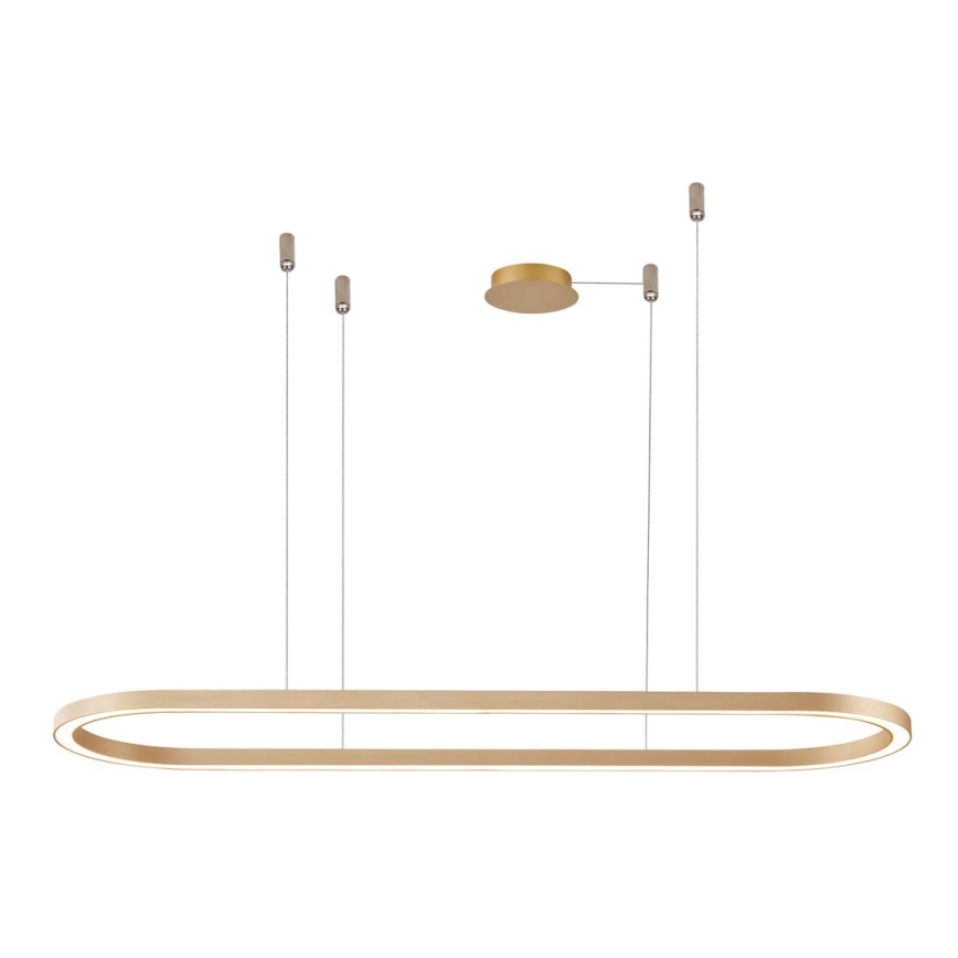 Azzardo AZ5058 - Candelabro suspenso LED com regulação ELENA LED/60W/230V 150 cm dourada