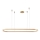 Azzardo AZ5058 - Candelabro suspenso LED com regulação ELENA LED/60W/230V 150 cm dourada