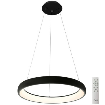 Azzardo AZ5063 - Candelabro suspenso LED com regulação ANTONIO LED/50W/230V preto + controlo remoto