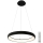 Azzardo AZ5066 - Candelabro suspenso LED com regulação ANTONIO LED/80W/230V preto + controlo remoto