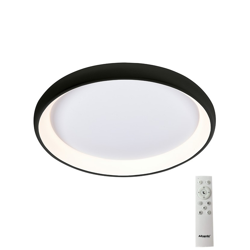 Azzardo AZ5069 - Iluminação de teto LED com regulação ANTONIO LED/32W/230V preto + controlo remoto
