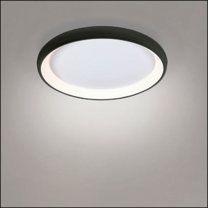 Azzardo AZ5072 - Iluminação de teto LED com regulação ANTONIO LED/50W/230V preto + controlo remoto