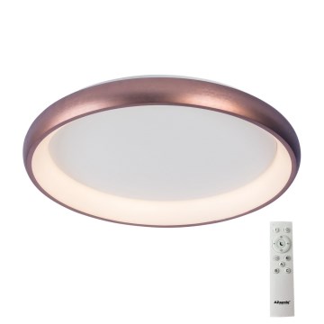 Azzardo AZ5074 -Iluminação de teto LED com regulação ANTONIO LED/80W/230V castanho + controlo remoto
