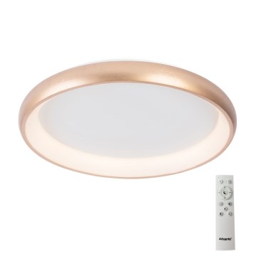 Azzardo AZ5076 - Iluminação de teto LED com regulação ANTONIO LED/80W/230V dourada + controlo remoto