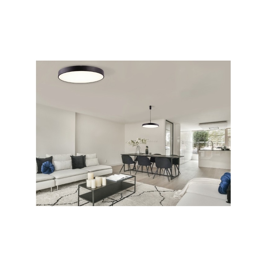 Azzardo AZ5082 - Iluminação de teto LED com regulação MARCELLO LED/60W/230V preto