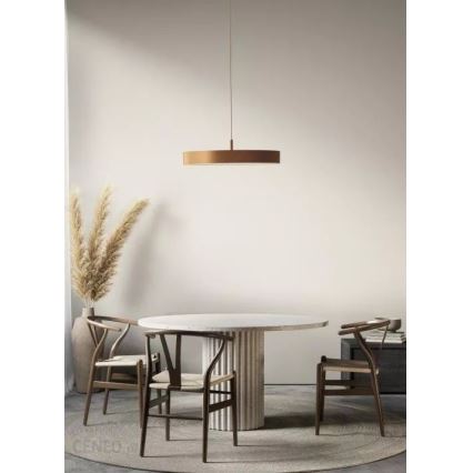 Azzardo AZ5089 - Candelabro suspenso LED com regulação MARCELLO LED/30W/230V dourada + controlo remoto