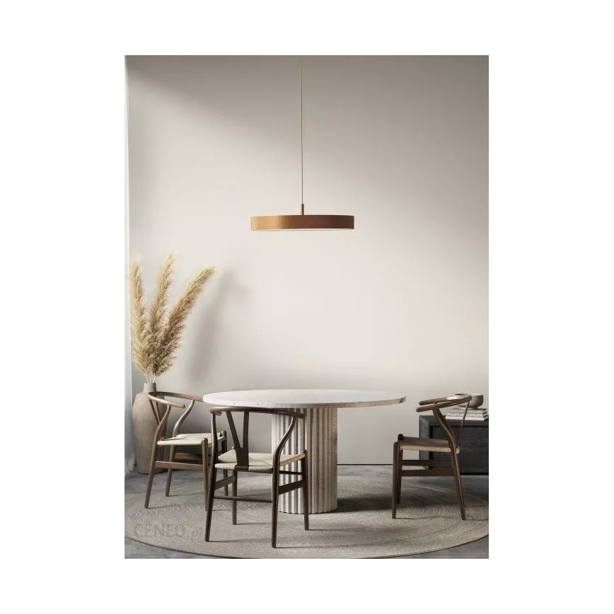 Azzardo AZ5089 - Candelabro suspenso LED com regulação MARCELLO LED/30W/230V dourada + controlo remoto