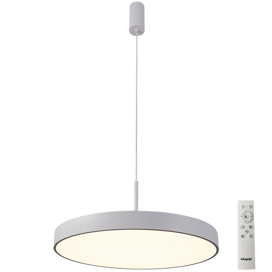 Azzardo AZ5090 - Candelabro suspenso LED com regulação MARCELLO LED/60W/230V branco + controlo remoto