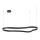 Azzardo AZ5093 - Candelabro suspenso LED com regulação MIRABELLA LED/60W/230V preto