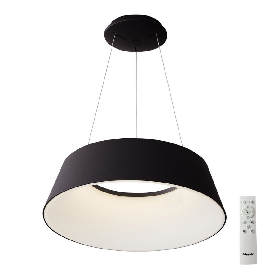 Azzardo AZ5094 - Candelabro suspenso LED com regulação EMMA LED/60W/230V preto + controlo remoto