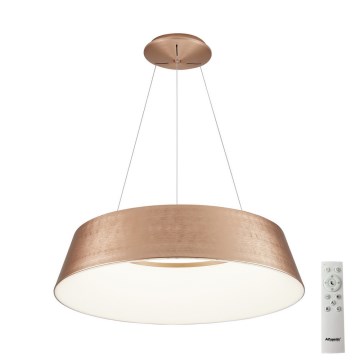 Azzardo AZ5095 - Candelabro suspenso LED com regulação EMMA LED/60W/230V dourada + controlo remoto