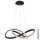 Azzardo AZ5096 - Candelabro suspenso LED com regulação INFINITY LED/80W/230V preto + controlo remoto