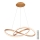 Azzardo AZ5097 - Candelabro suspenso LED com regulação INFINITY LED/80W/230V dourada + controlo remoto