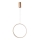 Azzardo AZ5254 - Candelabro suspenso LED com regulação MASSIMA LED/25W/230V dourada