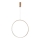 Azzardo AZ5256 - Candelabro suspenso LED com regulação MASSIMA LED/35W/230V dourada