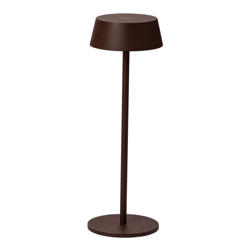 Azzardo AZ5336 - Candeeiro exterior recarregável LED com regulação GILBERTO LED/2W/5V IP54 castanho