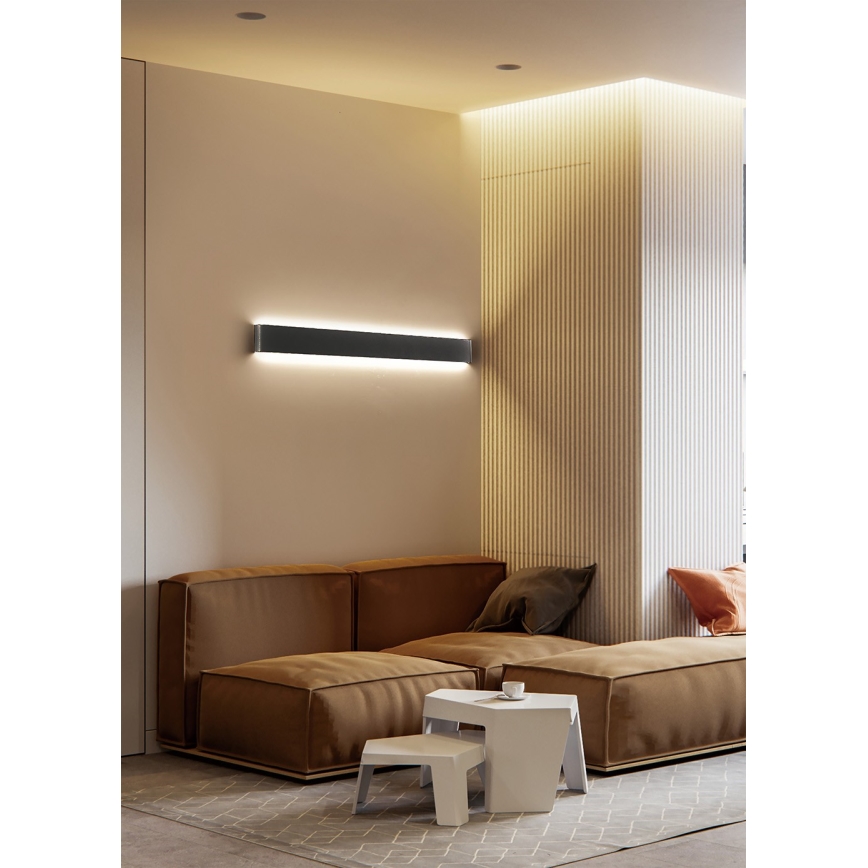 Azzardo AZ5341 - Iluminação de parede LED GALASSO LED/36W/230V 110 cm preto