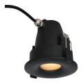 Azzardo AZ5390 - Iluminação embutida de casa de banho ROMOLO 1xGU10/50W/230V IP65 preto