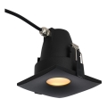 Azzardo AZ5392 - Iluminação embutida de casa de banho ROMOLO 1xGU10/50W/230V IP65 preto