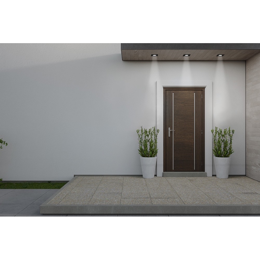 Azzardo AZ5392 - Iluminação embutida de casa de banho ROMOLO 1xGU10/50W/230V IP65 preto