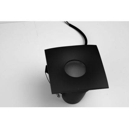 Azzardo AZ5392 - Iluminação embutida de casa de banho ROMOLO 1xGU10/50W/230V IP65 preto