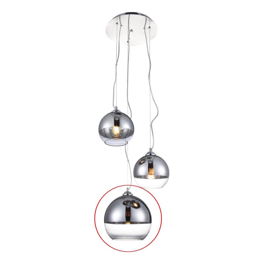Azzardo - Vidro de substituição para candeeiro BALL - grande diâmetro 24 cm