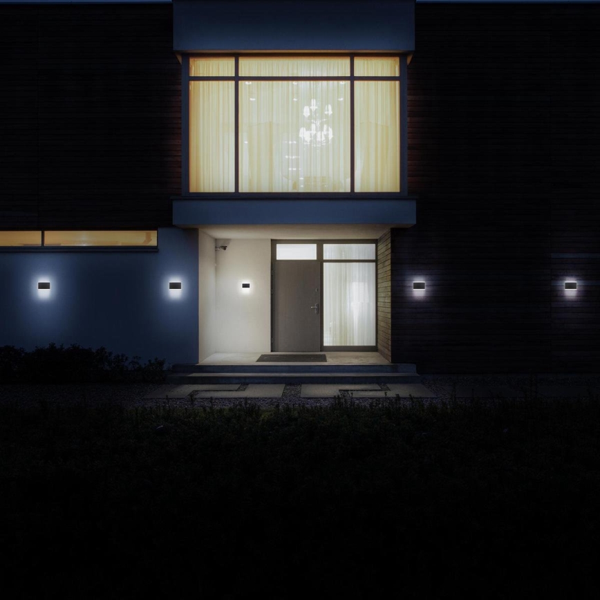 B.K. Licht 1184 - Iluminação de parede exterior LED 2xLED/3,5W/230V IP44 4000K