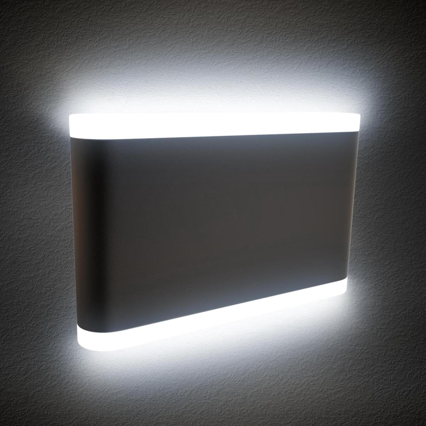 B.K. Licht 1184 - Iluminação de parede exterior LED 2xLED/3,5W/230V IP44 4000K