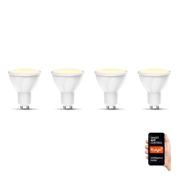 B.K. Licht 1261 - CONJUNTO 4x Lâmpadas LED com regulação GU10/5,5W/230V Wi-Fi Tuya 2700K