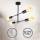 B.K. Licht 1343 - Candelabro suspenso 4xE27/60W/230V