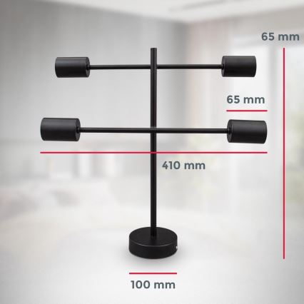 B.K. Licht 1343 - Candelabro suspenso 4xE27/60W/230V