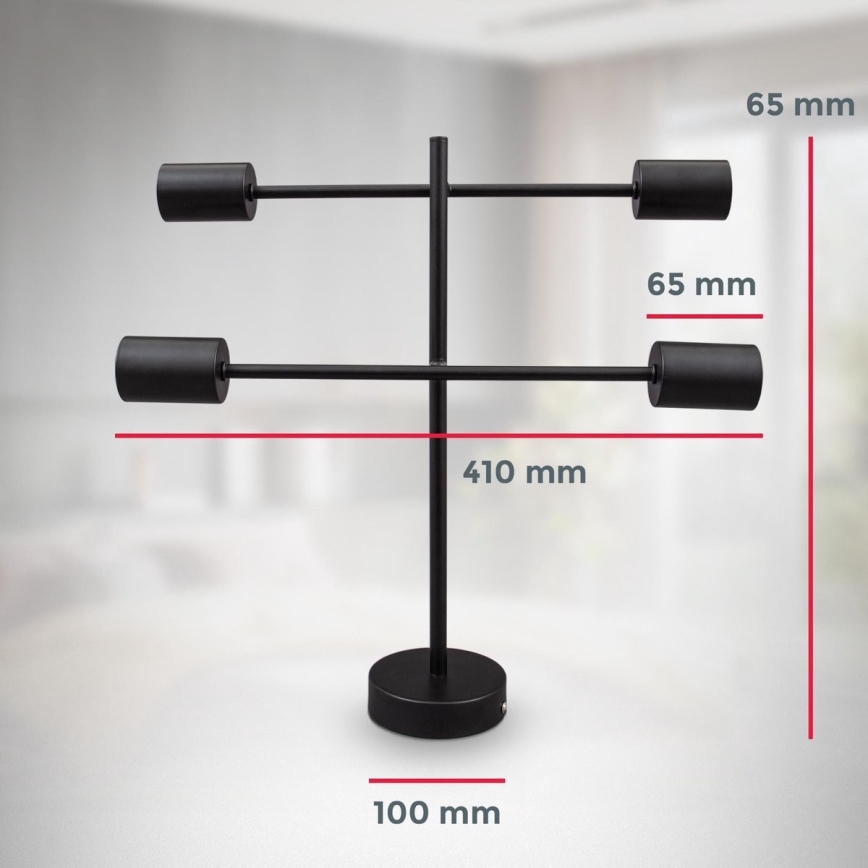 B.K. Licht 1343 - Candelabro suspenso 4xE27/60W/230V