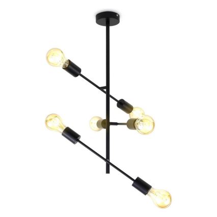 B.K. Licht 1344 - Candelabro suspenso 6xE27/60W/230V