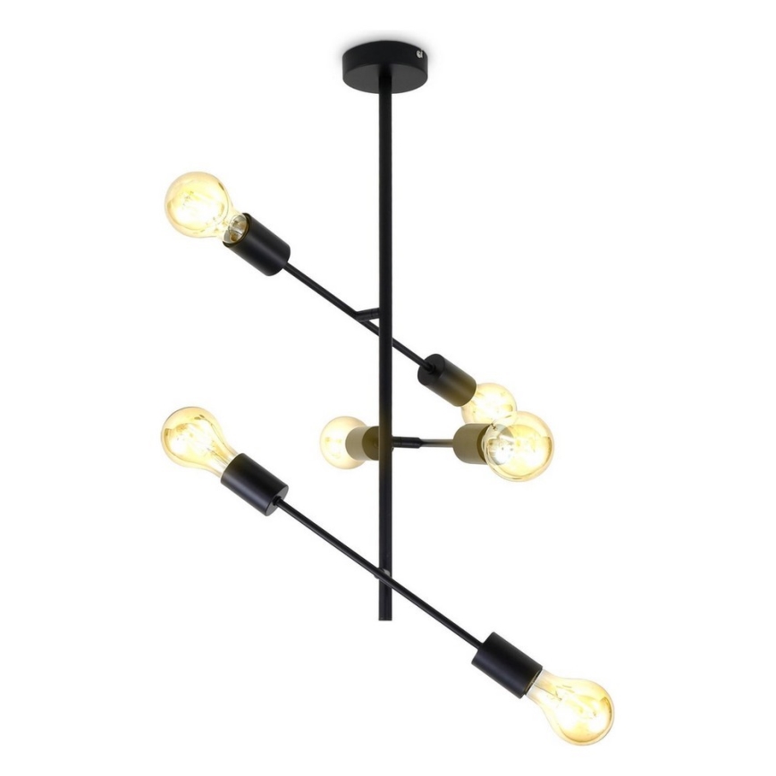 B.K. Licht 1344 - Candelabro suspenso 6xE27/60W/230V