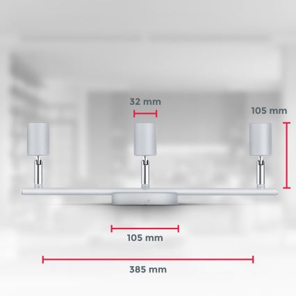 B.K.Licht 1409 - Foco LED 3xGU10/5W/230V