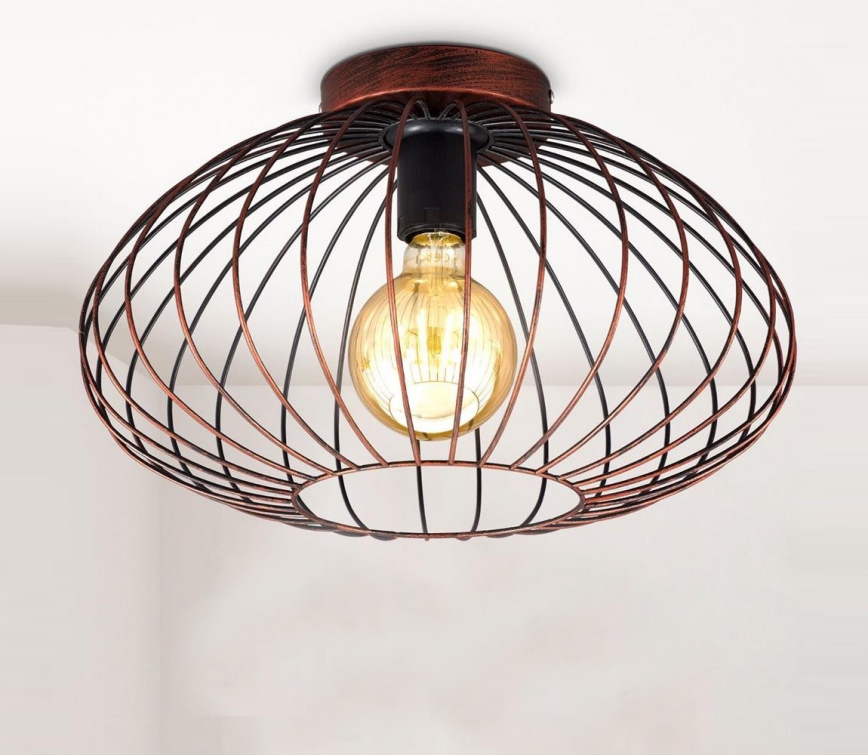 B.K. Licht 1471 - Candelabro montado à superfície RETRO 1xE27/40W/230V cobre