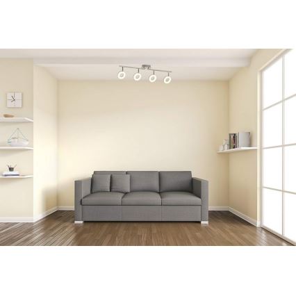 B.K. Licht 30-03-04-C - Foco LED DONUT 4xLED/4W/230V
