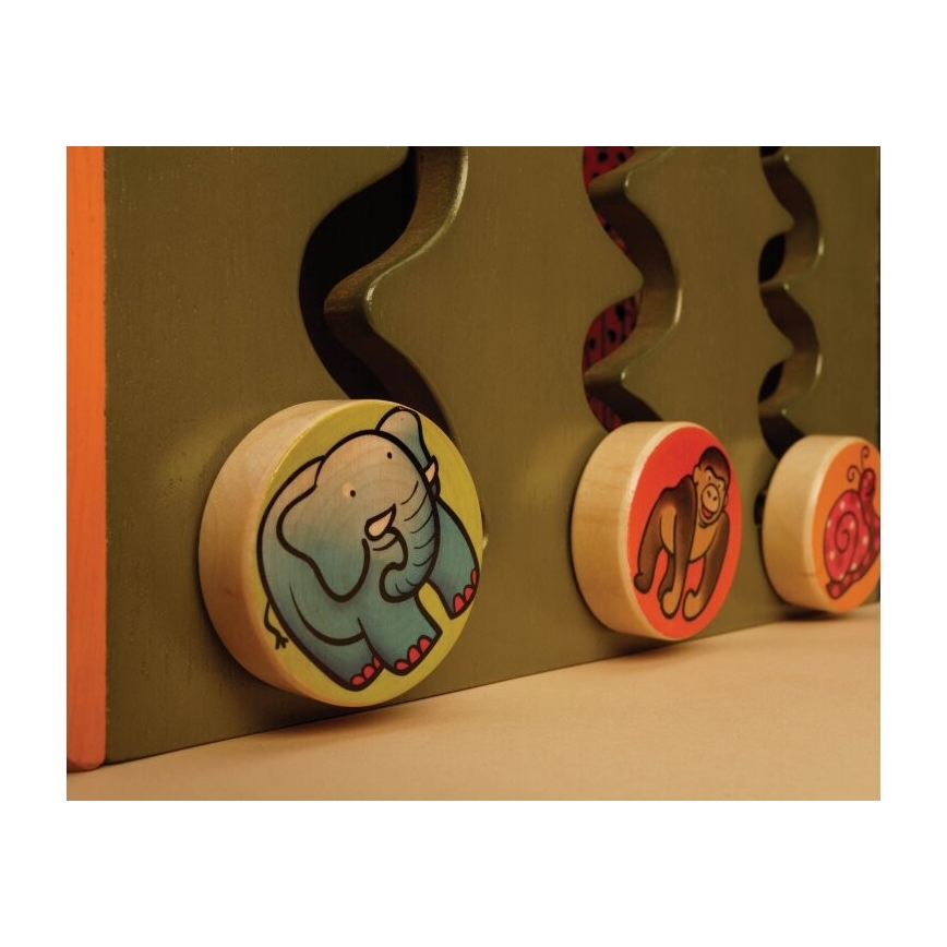B-Toys - Cubo interativo Zoo borracha de figueira