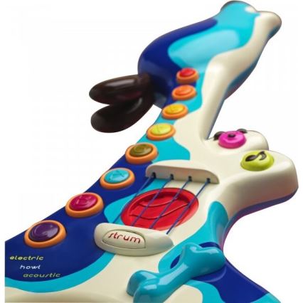 B-Toys - Guitarra elétrica para criança Cão Woofer 3xAA