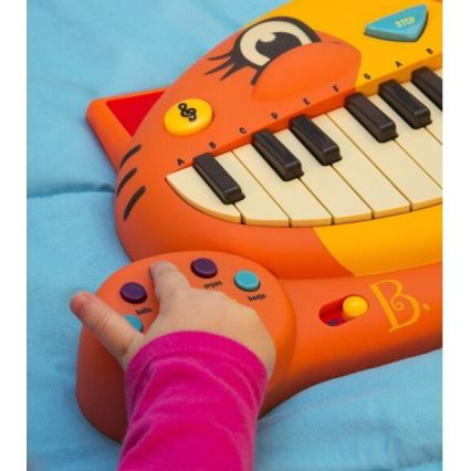 B-Toys - Piano com microfone para criança Cat 4xAA