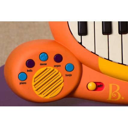 B-Toys - Piano com microfone para criança Cat 4xAA