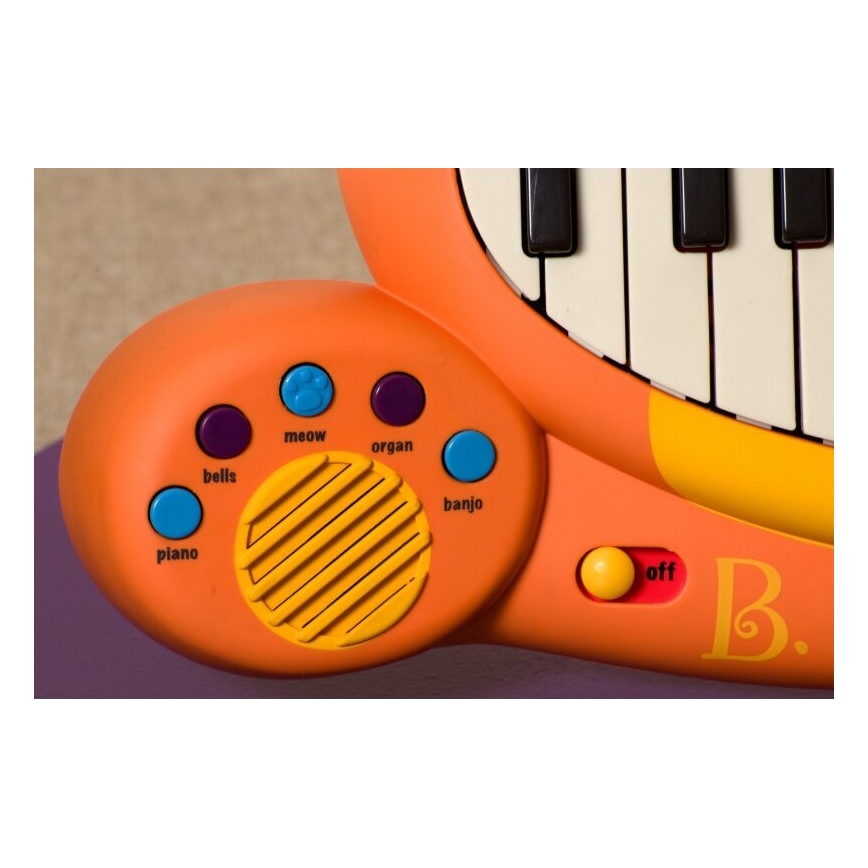 B-Toys - Piano com microfone para criança Cat 4xAA