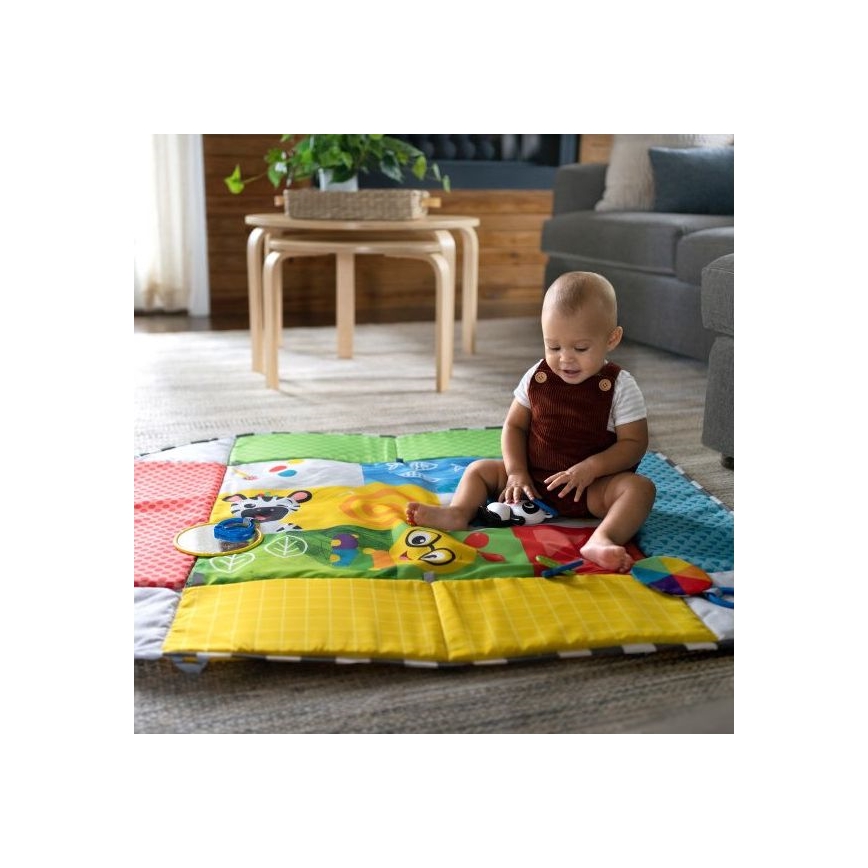 Baby Einstein - Cobertor infantil para brincar 5em1 PATCH'S COLOR PLAYSPACE 3xAAA