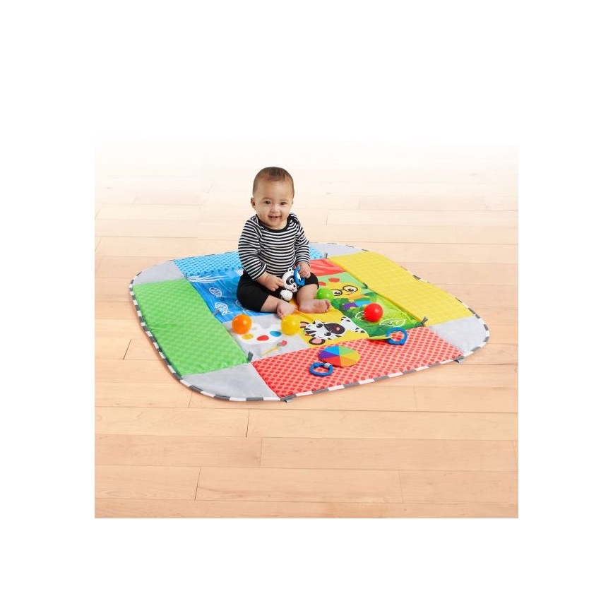 Baby Einstein - Cobertor infantil para brincar 5em1 PATCH'S COLOR PLAYSPACE