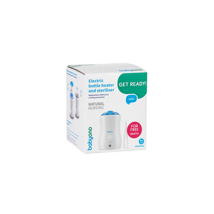 BabyOno - Aquecedor de biberões e comida de bebé e esterilizador 180 ml