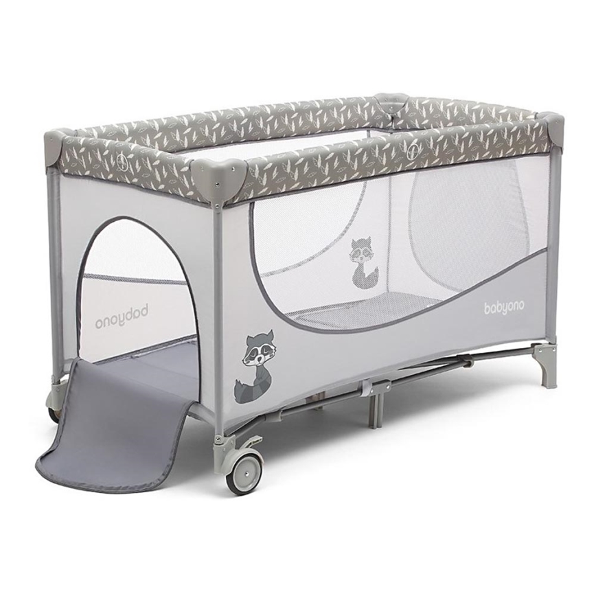BabyOno - Berço de viagem BASIC cinzento