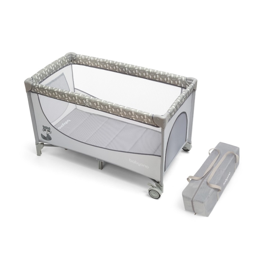 BabyOno - Berço de viagem BASIC cinzento