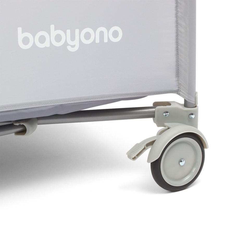 BabyOno - Berço de viagem BASIC cinzento