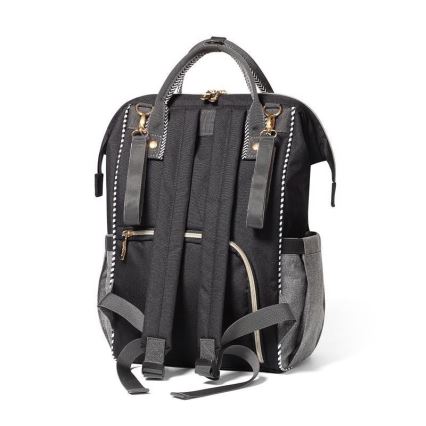 BabyOno - Mochila para muda de roupa para carrinho de bebé Oslo Style preto